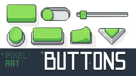 How To Make Pixel Art Buttons Youtube
