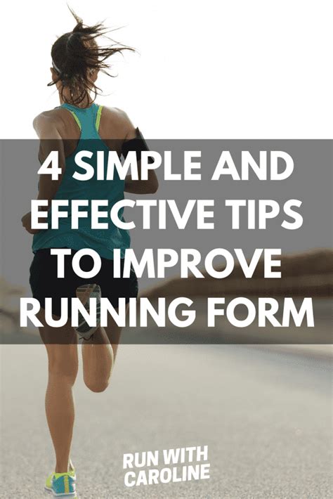 Running Form And Technique 4 Simple Tips To Improve Running Form On