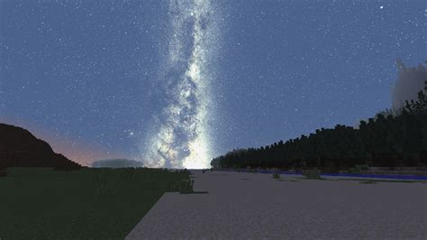 Milkyway Galaxy Night Sky Minecraft Texture Pack