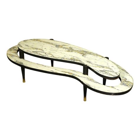 Modern biomorphic, free form coffee table with glass inset image 3. Mid-Century Modern Two-Tier Biomorphic Coffee Table | Mid ...