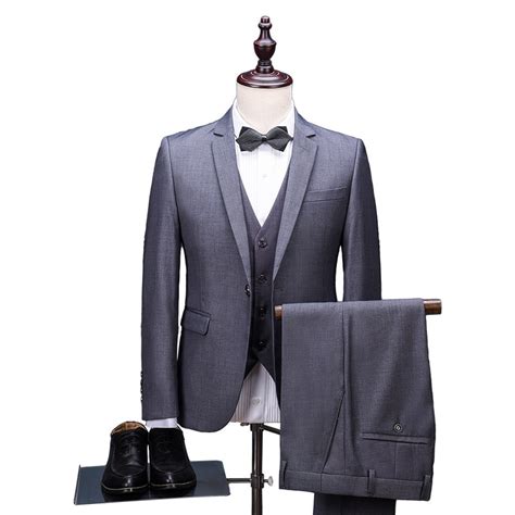 Oscn7 2019 New Tailor Made Suits Men 3 Piece Gentleman Business Wedding