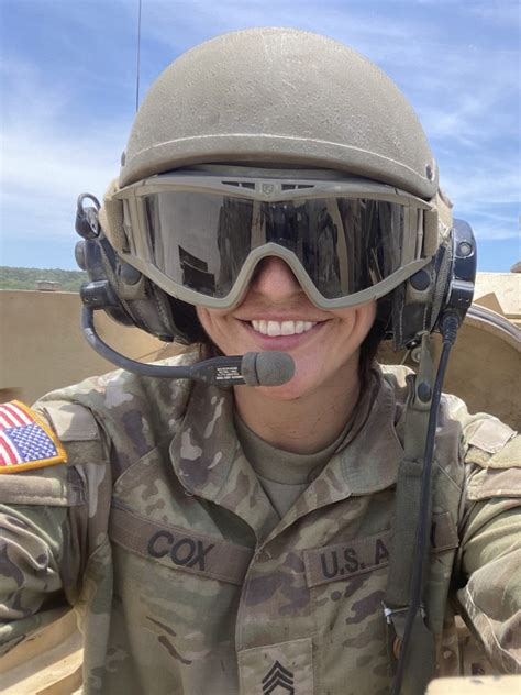 Soldier Becomes 1st Female Army Guard M1 Abrams Tank Master Gunner