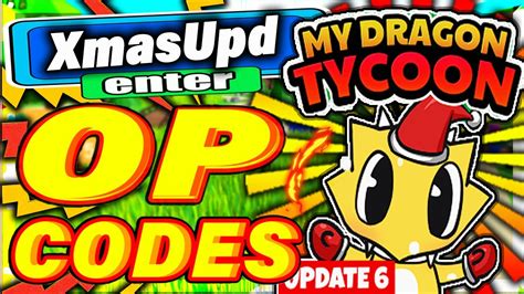 December 2021 My Dragon Tycoon Codes Update 6 All New Roblox My