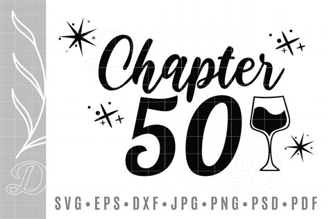Chapter 50 And And Fabulous Fifty Happy Birthday Svg 50th Fifty Etsy