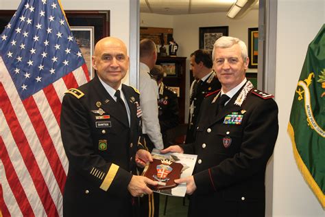 American And Italian Military Police Force Leaders Meet Article The