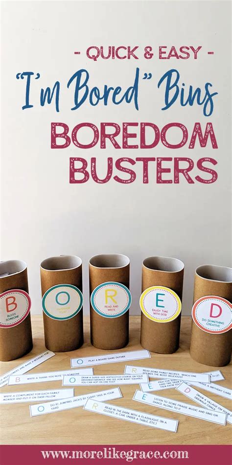 Free Printable Boredom Busters In 2020 Boredom Busters Business For