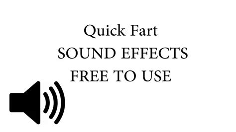 Quick Fart Sound Effect Youtube