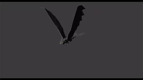 3d Toothless Flying Test Animation With Fulonimationstudios2408 ‘s Rig