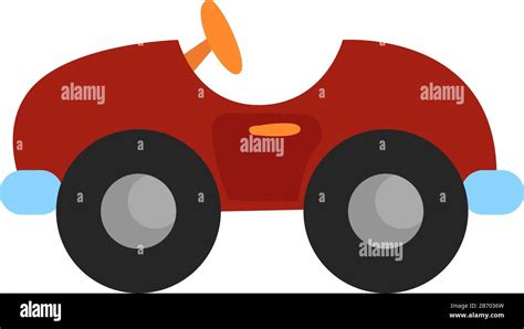 toy red car illustration vector on white background stock vector image and art alamy