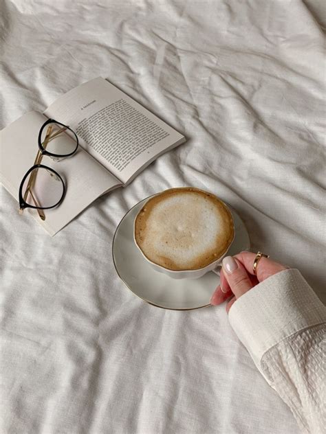 19 Coffee Aesthetic Wallpapers — Delicious Cappuccino And Book Idea