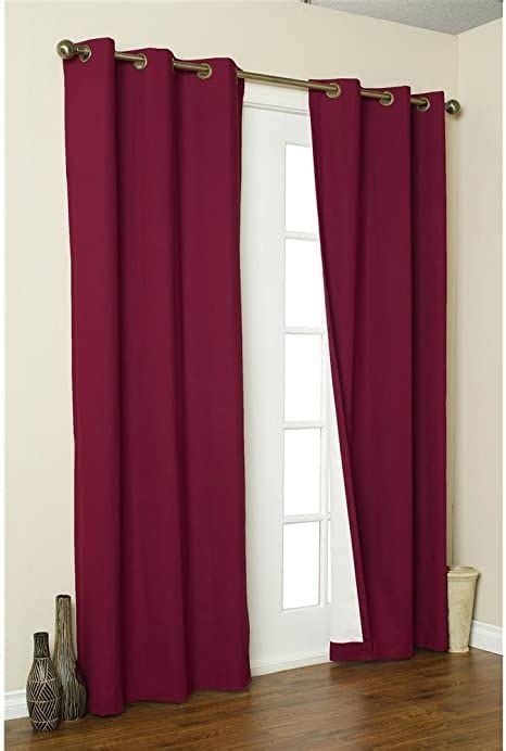 Thermalogic Weathermate Solid Insulated Grommet Top Curtain Panelpairs