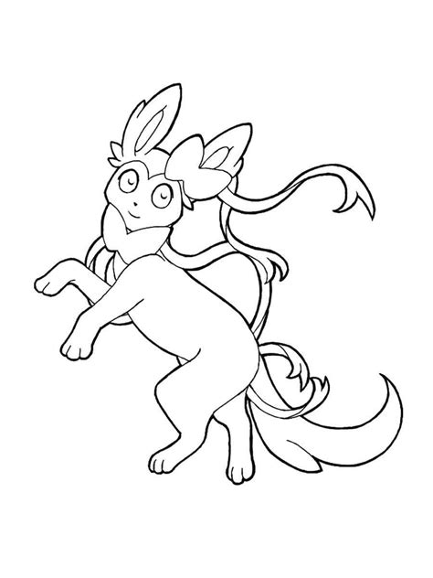 Coloriage Pokemon Nymphali Coloriage Nymphali Pokemon Imprimer