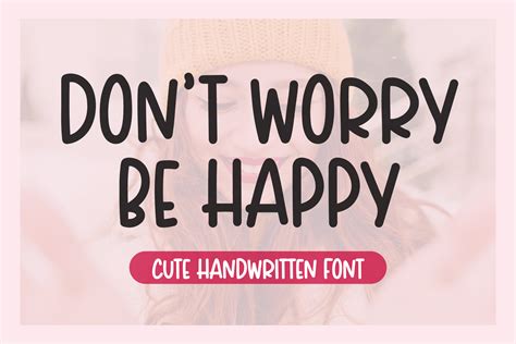 Dont Worry Be Happy Font By Aquariid · Creative Fabrica