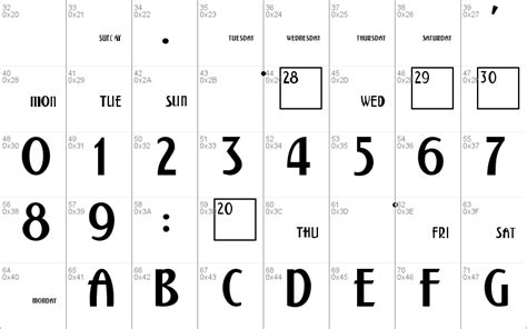 Calendar Windows Font Free For Personal