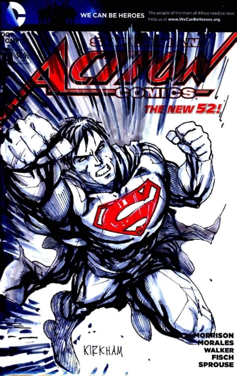 Action Comics Blank Superman Sketch Tyler Kirkham In Daniel