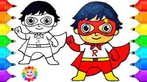 How To Draw A Super Hero Boy Ryan From Ryan Toys Review Drawing For