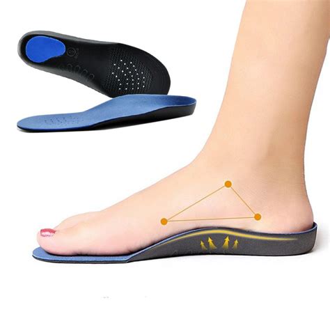 1 Pair 3d Premium Comfortable Orthotic Shoes Insoles Inserts High Arch