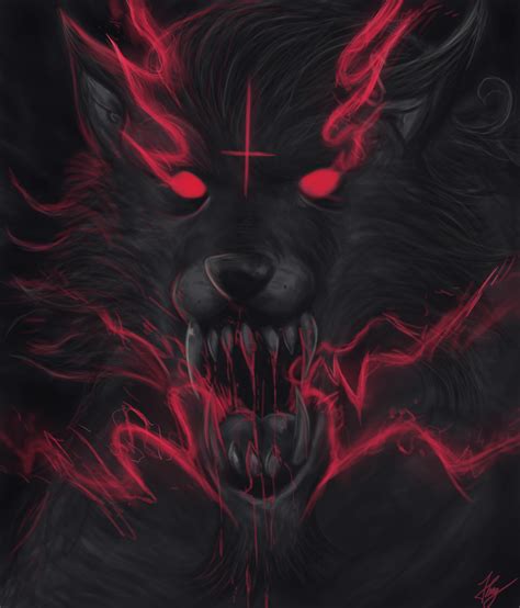 Artstation Demon Wolf