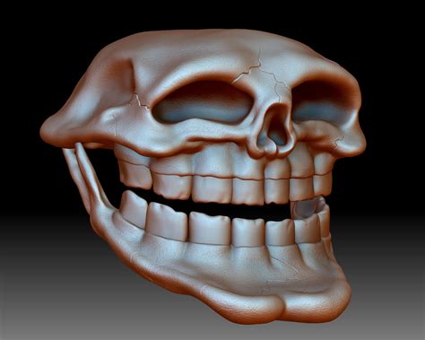 Troll Face Skull 3d Printable 3d Model 3d Printable Cgtrader