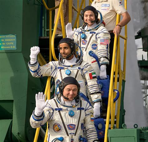 First Uae Astronaut Lifts Off With American And Russian Space Station