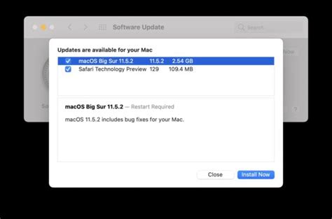 Macos Big Sur 1152 Update Released For Mac With Unspecified Bug Fixes