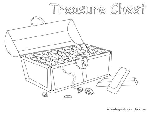 Treasure Box Coloring Page at GetColorings.com | Free printable
