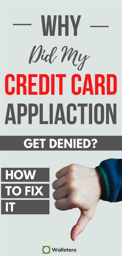 Why Was My Credit Card Application Denied Steps To Fix It Credit