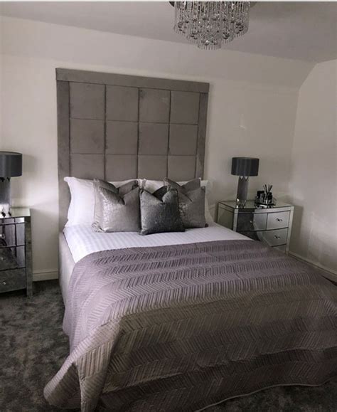 Shades of slate compliment almost any interior motif, from uptown studio to stormy cape cod lodging. home accessory, tumblr bedroom, teen bedroom, grey tufted upholstered bed frame, bedroom, teen ...