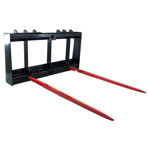Hd Skid Steer Universal Hay Bale Spear Attachment 4000 Lbs Capacity