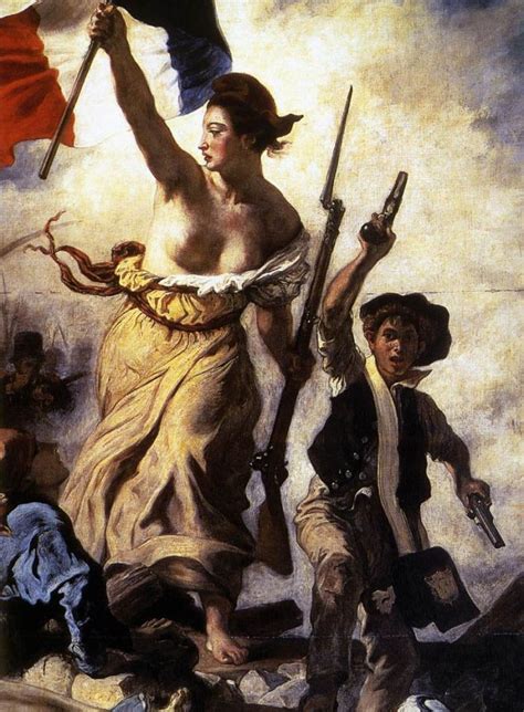 Liberty Leading The People Detail By Delacroix Eugene Art Liberty Leading The People
