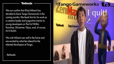 Shinji Mikami Is Officially Resigning Tango Gameworks We Ll Miss Our