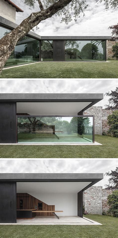 This Italian Villa Has Glass Walls That Disappear Into The Floor