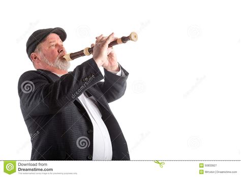 Man Playing A Recorder Stock Image Image Of Musician 50833927