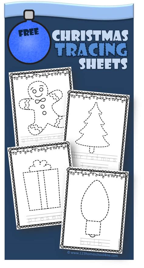 Christmas Tracing Sheets Testing