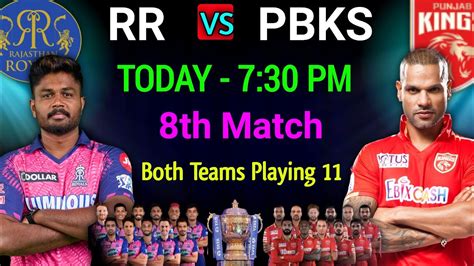 Ipl 2023 Rajasthan Royals Vs Punjab Kings Playing 11 Rr Vs Pbks