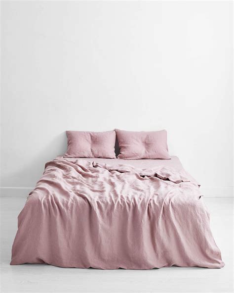 Beautiful lavender winter bedding sets soft breathable duvet cover+pillow cases+flat sheet, baby cotton tassel comforter cover set twin full duvetcover3dstore. Lavender 100% Flax Linen Bedding Set in 2020 | Bed linen ...