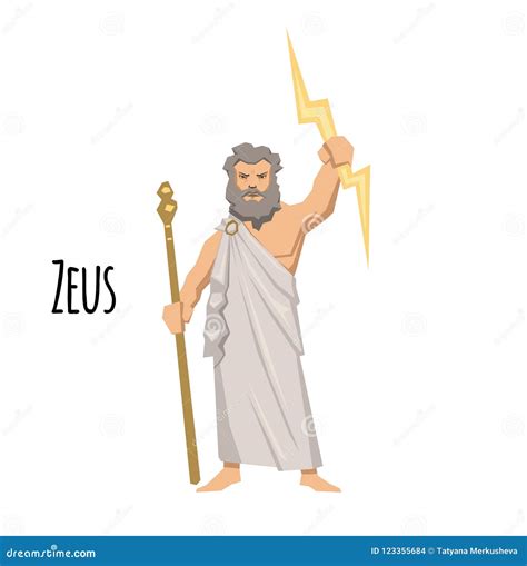 Zeus Greek Gods Vector Stock Illustrations 504 Zeus Greek Gods Vector