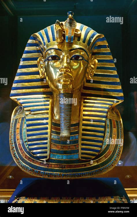 The Funerary Mask Of Tutankhamun 14th Century Bc Egyptian Museum Of