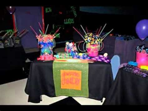 Neon party design ideas - YouTube