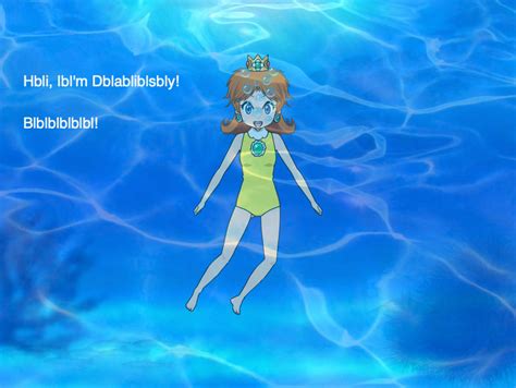 Princess Daisy Talking And Bubbling Underwater By Chrisgraduate27 On