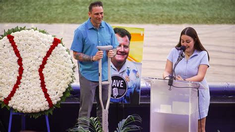 Friends Family Gather At Tropicana Field To Celebrate Dave Wills Rays Best Ambassador