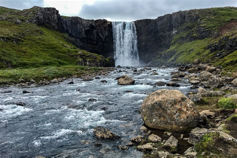 Gufufoss Waterfall In East Iceland