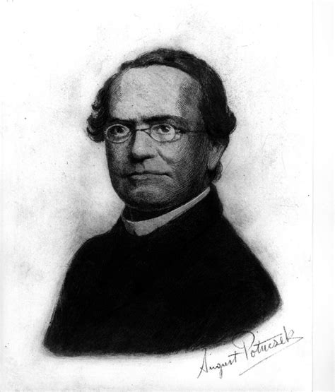 Drawing Of Johann Gregor Mendel 1822 To 6 January 1884 By August