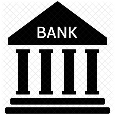 Bank Icon - Download in Glyph Style