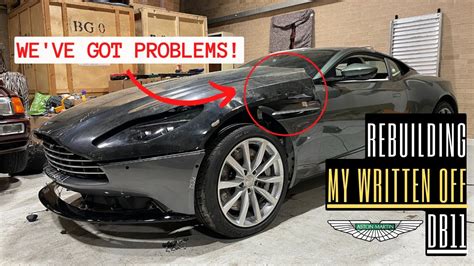Wrecked Aston Martin Db11 Rebuild Pt 3 Youtube