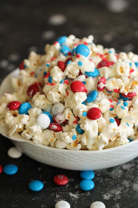 4th Of July Patriotic Popcorn Six Sisters Stuff Candy Coated Popcorn