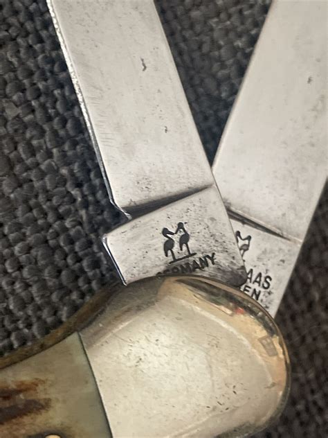 Robi Klaas Kissing Crane Solingen Germany Vintage Knife Genuine Stag EBay