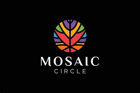 Abstract Mosaic Logo Vector Illust Geometric Logo Vector Logo Mosaic