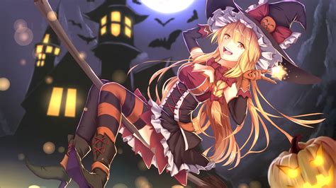 38 Halloween Anime Girls Wallpapers