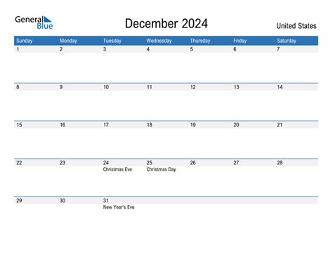 2024 December Calendar With Holidays Printable Template Editable Dede